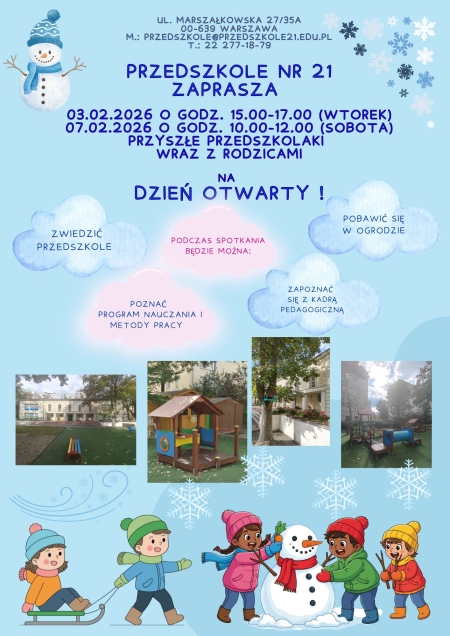 Zapraszamy do oglądania przedszkola! 